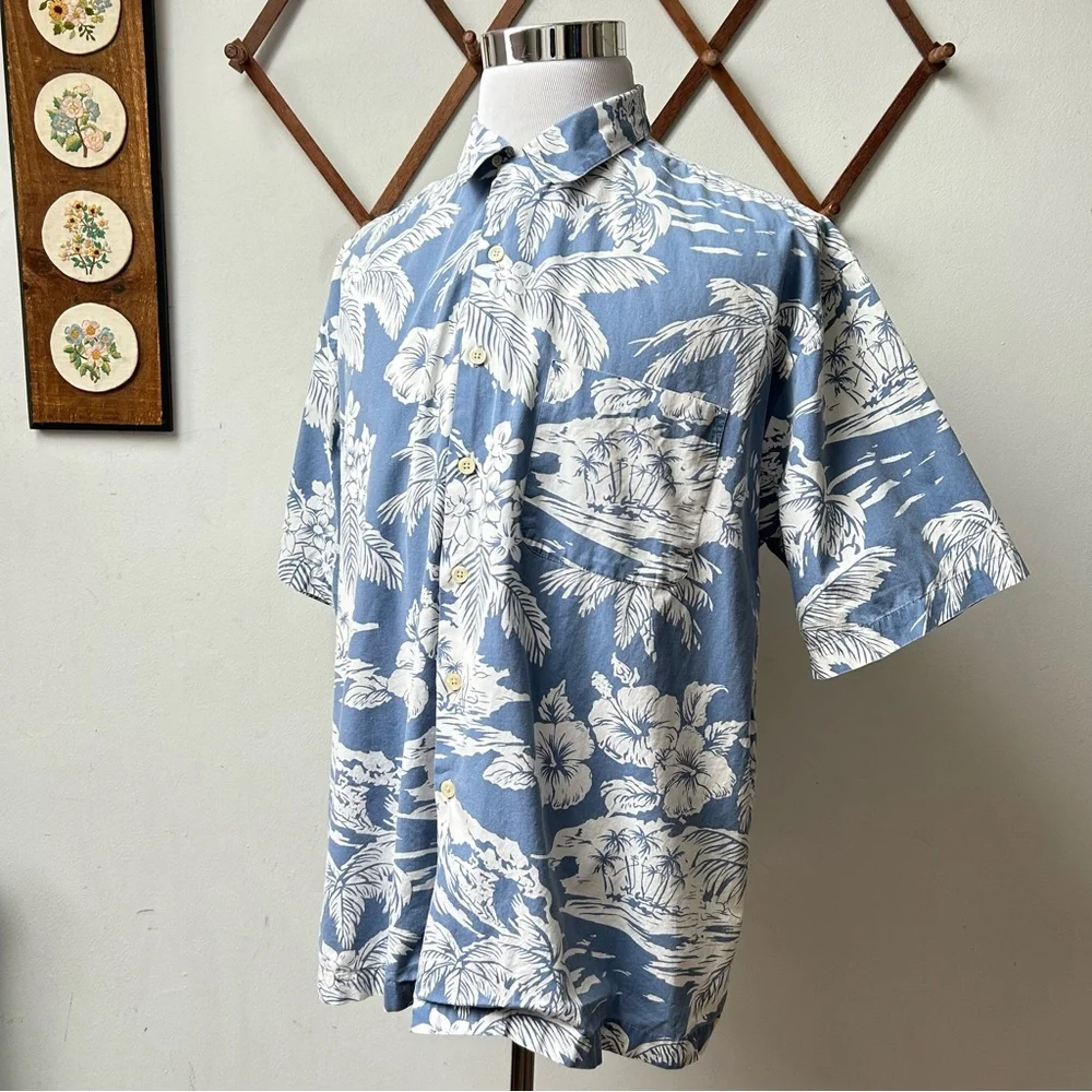 J. Crew Tropical Floral Hawaiian Shirt